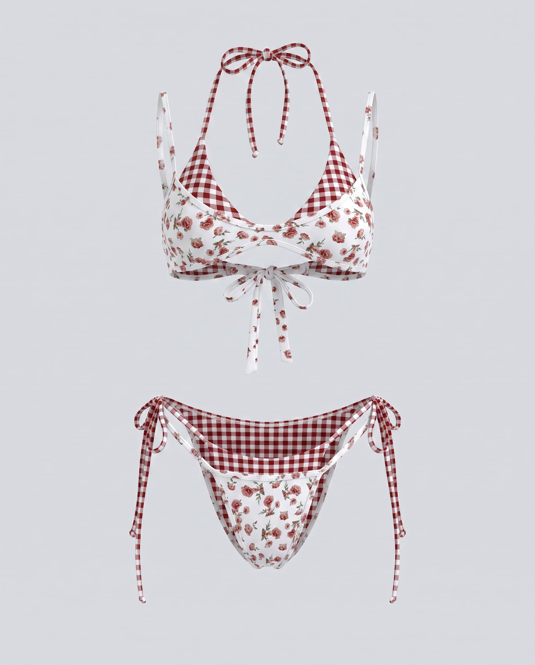 French Retro Bikini Set