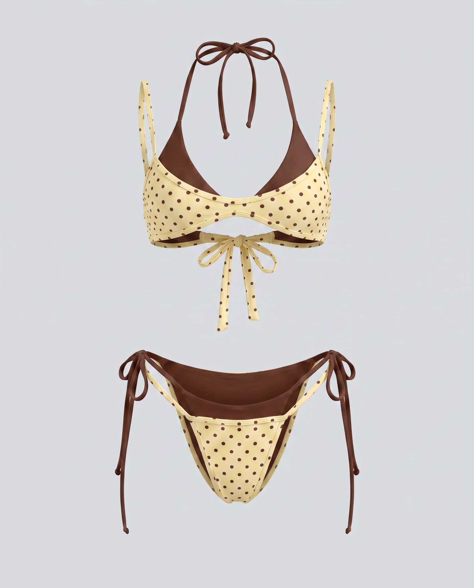 French Retro Bikini Set