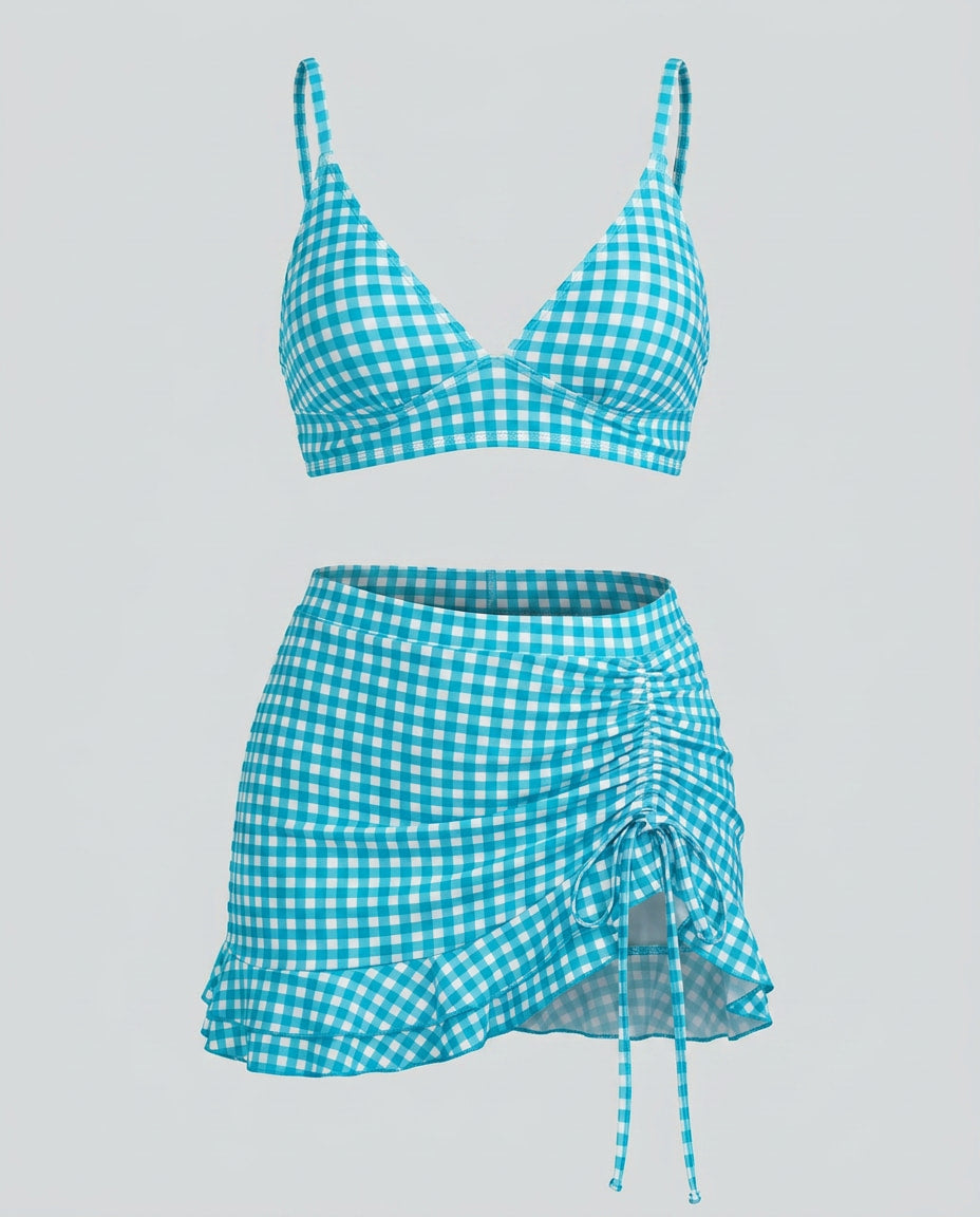 Gingham Bikini Set