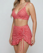 Gingham Bikini Set