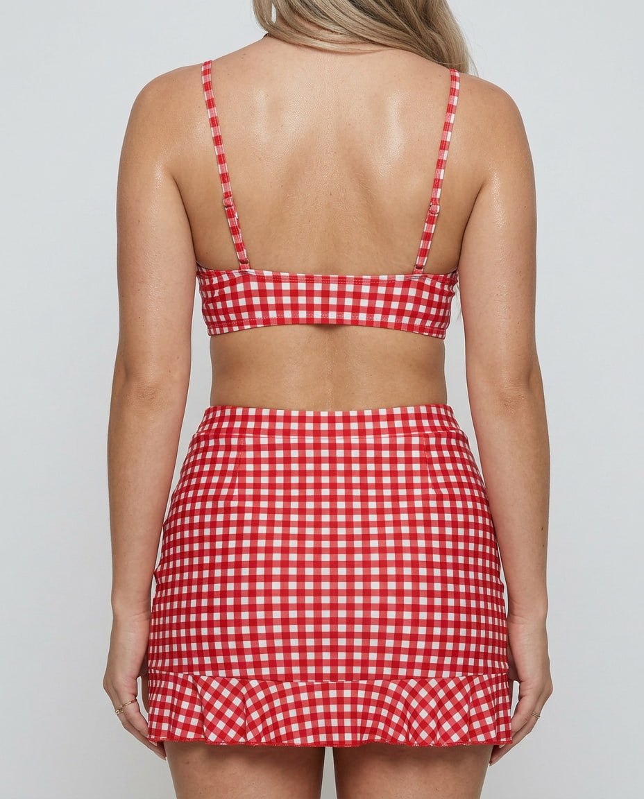 Gingham Bikini Set