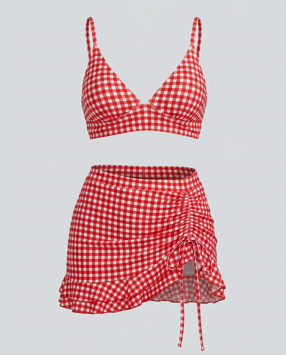 Gingham Bikini Set