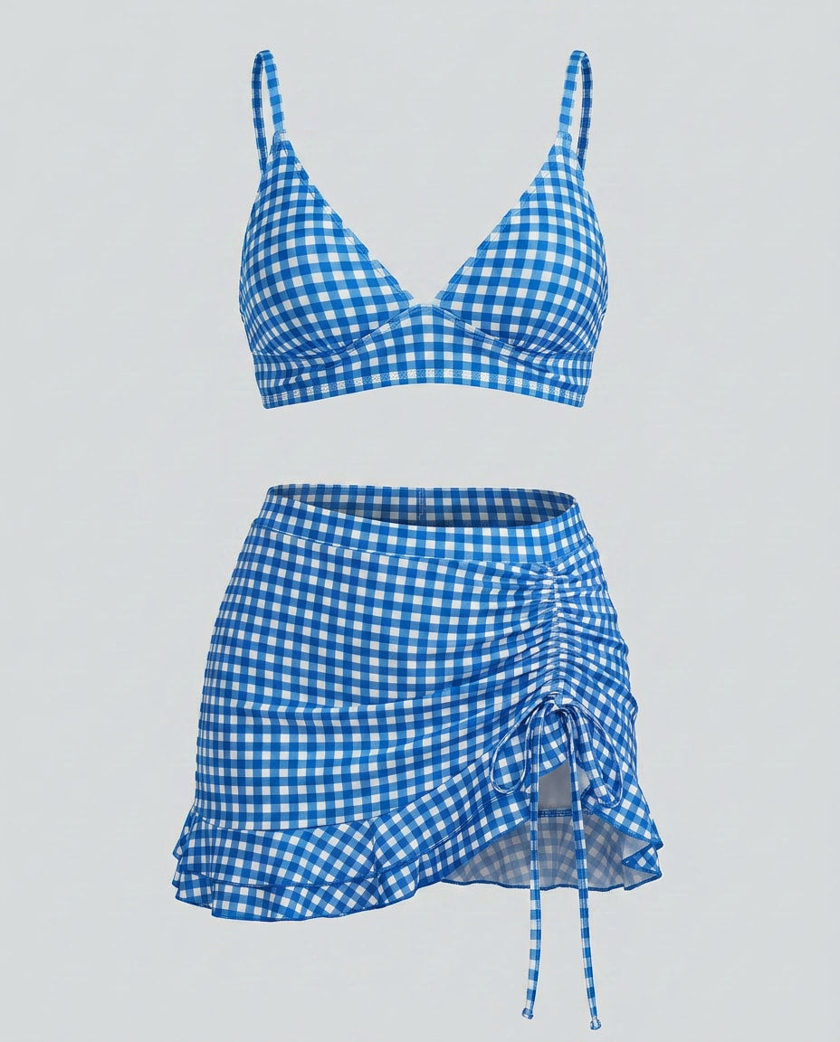 Gingham Bikini Set
