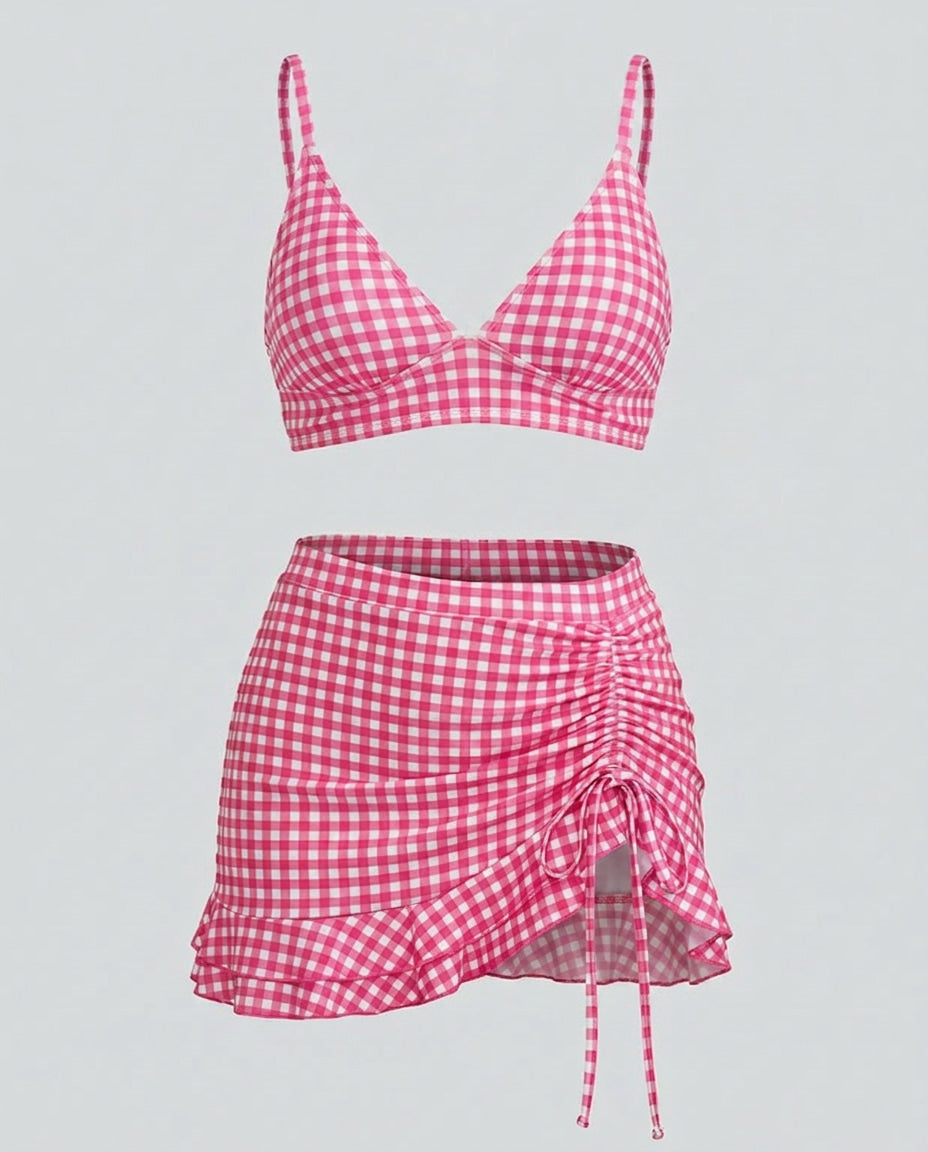 Gingham Bikini Set