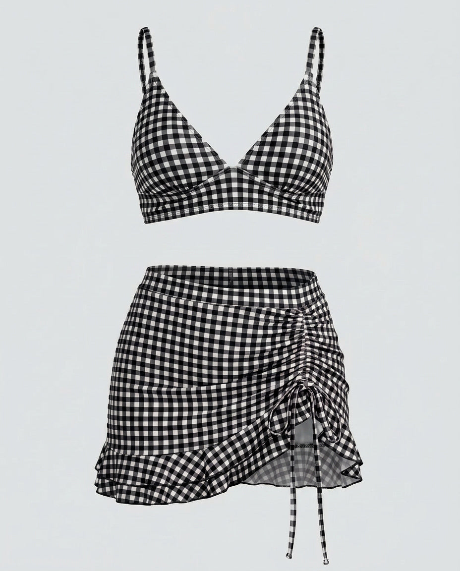 Gingham Bikini Set