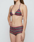 Retro Striped Bikini Set