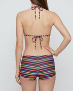 Retro Striped Bikini Set